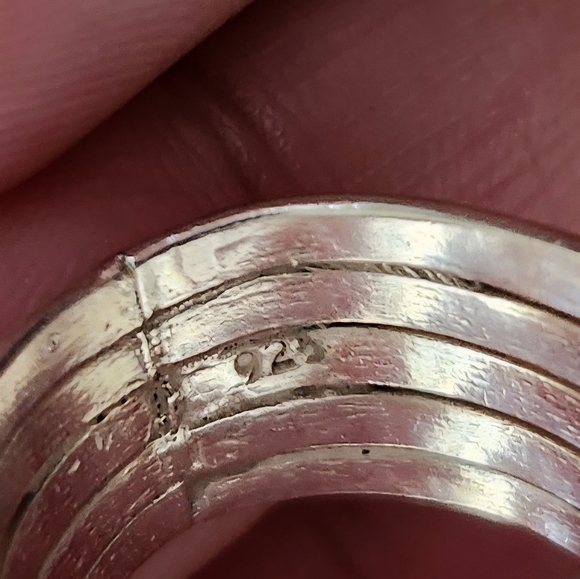 925 Sterling Silver Contemporary ring - Picture 4 of 4